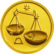 монета весы золото