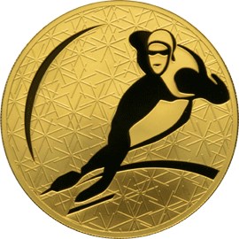 Конькобежный спорт монета