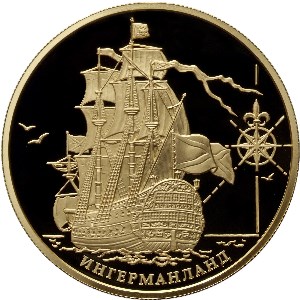 Корабль Ингерманланд монета