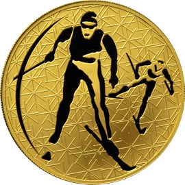 Лыжные гонки монета